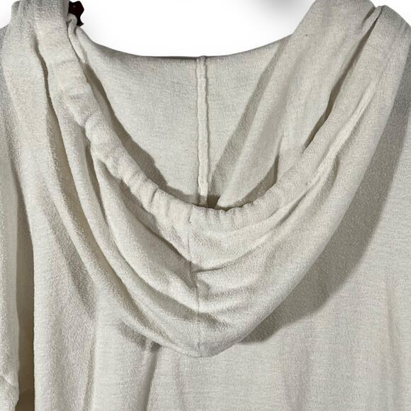 Barefoot Dreams CozyChic Pearl Sweatshirt Hoodie Pullover Small Minimalist NWT - Picture 6 of 11